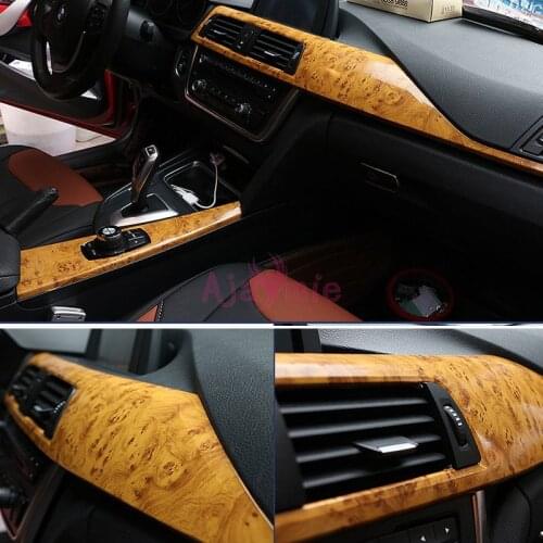 30cm*1m Car-Styling Interior Wood Color Car Sticker Overlay Moulding Film For Lexus LX Toyota Land Cruiser 100 FJ100 Accessories