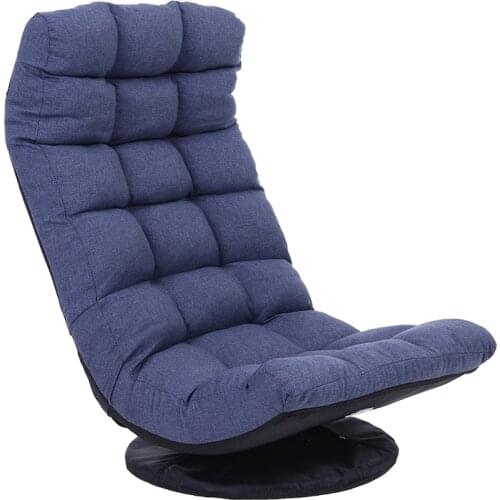 360 Degree Rotated Degree Swivel Folding Chair Floor Lazy Sofa Chair For Living Room Bedroom Furniture Ergonomic Leisure Chaise