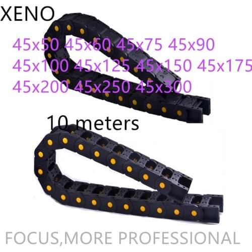 45 Series 10 Meter Wholesale Plastice Nylon PA66 Drag Chain Cable Carrier Cable Tray