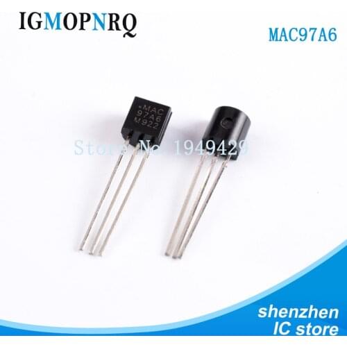 50pcs MAC97A6 97A6 TO-92 Triacs THY .6A 400V TRIAC new