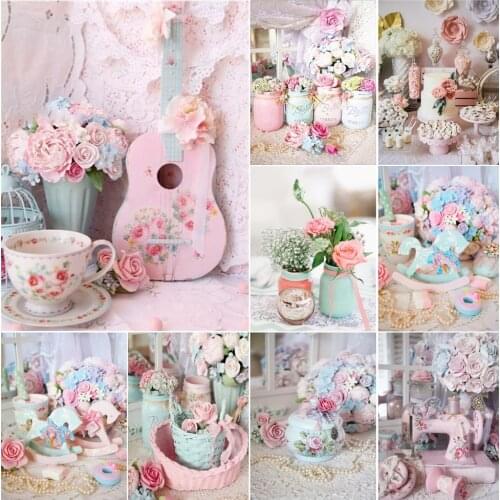 5D DIY Diamond Painting Landscape Flower Eiffel Tower Rose Full Drill Embroidery Mosaic Cross Stitch Kits Art Picture Decor Gift