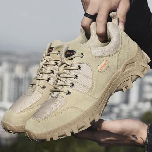 New Spirng Autumn Hiking Upstream Boots Trekking Tourism Boots Camping Shoes Outdoor Mountain Climbing Sports Sneakers For Men