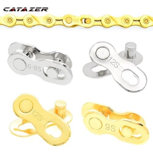 1 pair Bike Chains Mountain Road Bike Bicycle Chain Connector for 6/7/8/9/10 11 Speed Quick Master Link Joint Chain