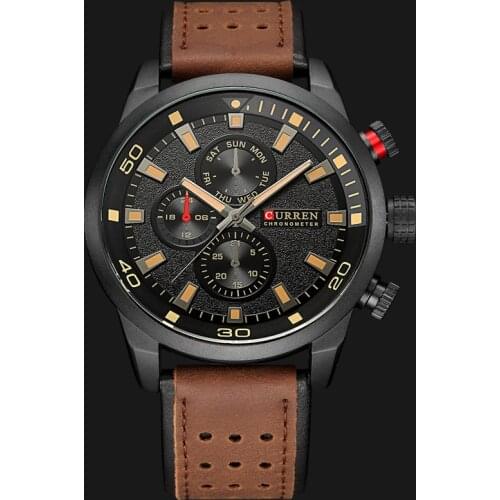 CURREN 2018 New Luxury Fashion Analog Military Sports Watches High Quality Leather Strap Quartz Wristwatch Montre Homme Relojes