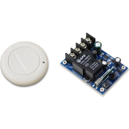 DC 12V 15V 16V 24V 36V 48V Wireless Remote Control Switch System 1CH Relay Receiver Transmitter Wireless TX RX ; 315/433Mhz