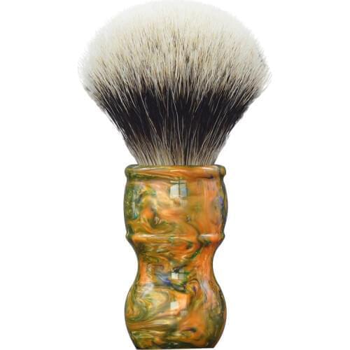 Dscosmetic 24mm Galaxy resin handle 2 band badger hair shaving brush for man shave
