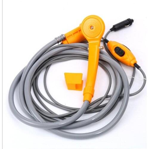 Portable Car Washer 12V Camping Shower DC Car Shower Washer Set Electric Pump For Outdoor Camping Travel Pet Dog Man Woman