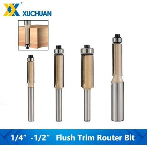 Wood Eng Mill Pattern Router Bit Flush Trim Router Bit For Wood Milling Cutter Template Trim Router Bit Tungsten Carbide Cutter
