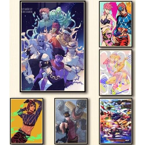 Canvas Painting JoJos Bizarre Adventure Wall Art Anime Posters Prints Room Decor Pictures Kids Home Decoration Wall Decor