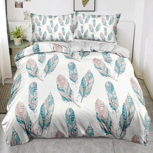 3D Beddings Comforter Cases Set Quilt Covers Pillow Shames King Queen Full Twin Size Bohemian Gray Custom Design Bedding Sets