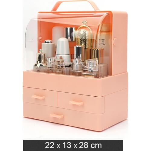 Cosmetic storage box dustproof shelf desktop skin care products lipstick box mask storage cosmetic case