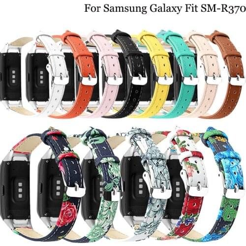 Leather Replacement Watch Band Wrist Strap For Samsung Galaxy Fit SM-R370 Smart WristBand High Quality fashion Bracelet