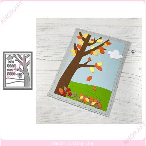 Trees background border Metal Cutting Dies for DIY Scrapbooking Photo Album Decorative Embossing PaperCard Crafts Die2020