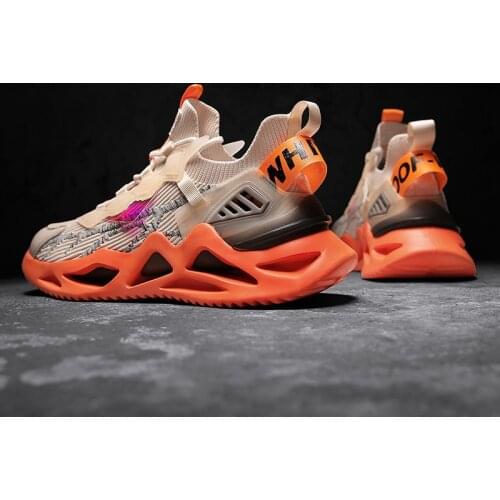 High Quality Mens Running Shoes Breathable Sock Sneakers Fashion No-slip Comfortable Jogging Shoes Walking Light Zapatillas