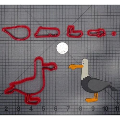 Seagull biscuit cutting machine set baking tool Flip cake mold cake decoration PLA3D printing