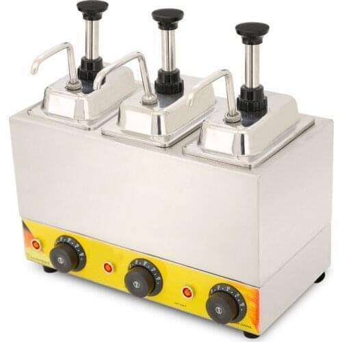 2020 Top quality New snack machines three head sauce warmer sauce dispensers Jam filling machine in stock