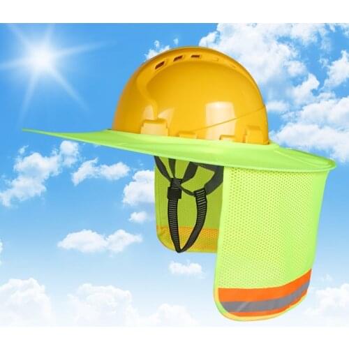 New Sun visor for safety helmet summer breathable multi-functional wide hat full shade visor construction anti-UV sun protection
