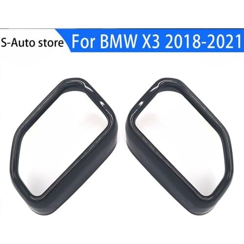 A Pair Tail Exhaust Pipe Outlet Muffler Pipe Cover Decoration Single Hole Tail Throat Bracket For BMW X3 2018 2019 2020 2021