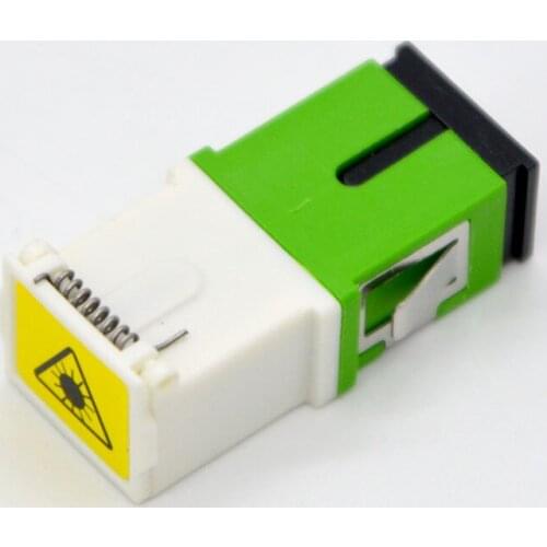 Hot Sell 100pcs NEW Optic Fiber Connector Adapter SC Fiber Flange Coupler Adapter With Dust Cover Free Shipping to Brazil