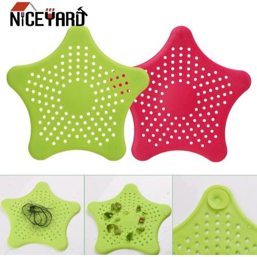 NICEYARD Gadgets Kitchen Tools Hair Colanders Anti-blocking TPR Kitchen Sink Filter Sink Strainer Drains