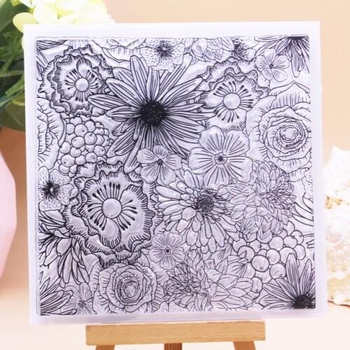 CLEAR STAMPS Bloom Floral Flower Wild Scrapbooking Handmade Card Album Paper Craft Rubber Transparent Silicone Stamp