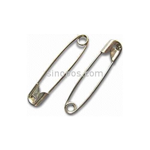 Factory direct sale Standard Metal Safety Pins, Brooch, Silver Color rust proof safety pins buckle, Free shipping