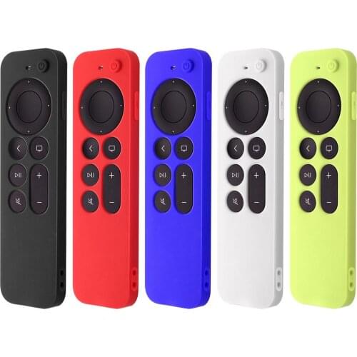 Silicone Cover For Apple TV Siri Remote (2nd Gen) 2021 Remote Controlcontrol Protective Case For TV 4K Siri Remote Skin Sleeve