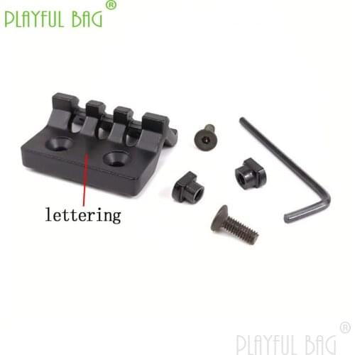 Outdoor sports toys 45 degree side piece guide rail CQB bracket mlok keymod heightening guide rail flashlight clip qd108