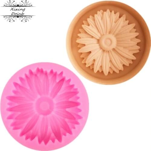 Chrysanthemum shaped silicone jelly mold cake decoration tools candy chocolate fudge mold