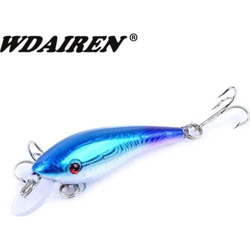 WDAIREN 60mm 4.5g Minnows Fishing Lure Floating Artificial Hard Bait Wobblers Fishing Lures Crank Carp Fishing Tackle WD-320