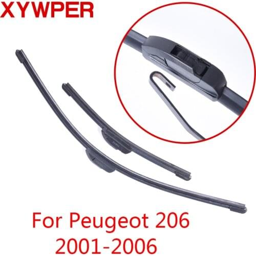 XYWPER Wiper Blades for Peugeot 206 2001 2002 2003 2004 2005 2006 Car Accessories Soft Rubber car Wipers
