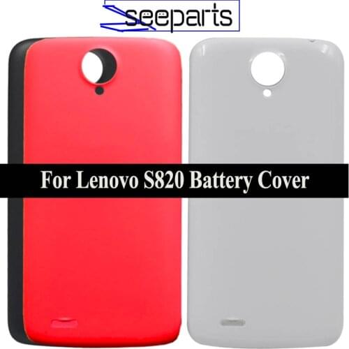 For Lenovo S820 Back Battery Cover Rear Door Housing Case Panel Replacement Original 4.7" For Lenovo S820 Battery Cover
