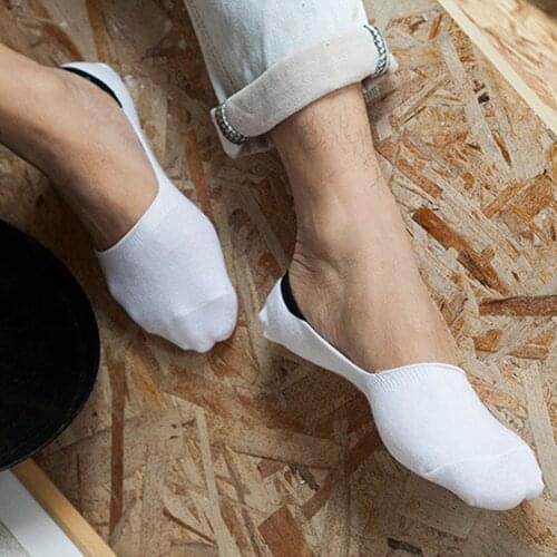 1Pairs Non-Slip Men Socks Soft Invisible Socks Mens Foot Boat Socks Low Cut Hosiery Female Male Short Socks Hot Sale Man Socks