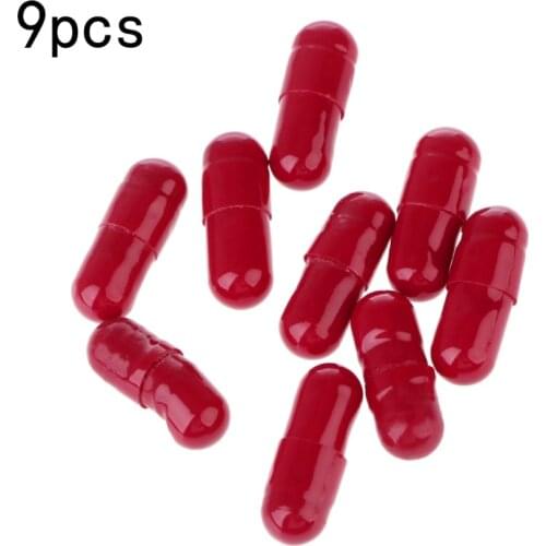 9Pcs Halloween Fun Joke Horror Scary Prank Toy Capsules Fake Blood Pills Vampire