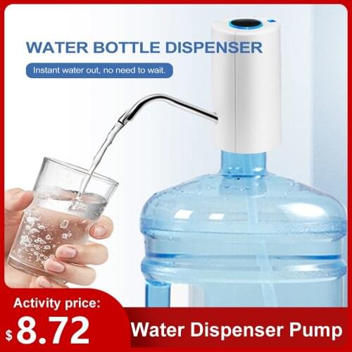 Water Dispenser Pump USB Charging Automatic Electric Water Bottle Pump Bottle Water Pump Auto Switch Drinking Dispenser