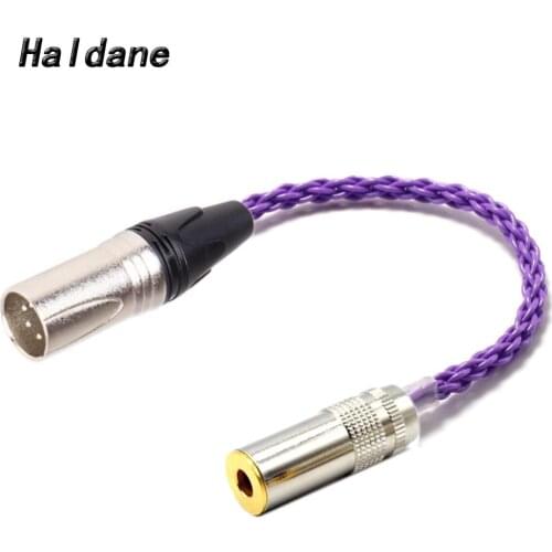 Haldane HIFI 4pin XLR Balanced Male to 4.4mm Balanced Fenale Audio Adapter Cable 3.5mm TRRS to XLR Balanced Cable Connector