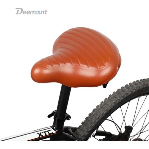Deemount Bicycle Saddle Heavy Duty Streamlined Seat MTB Mountain Bike Silicone Gel Foam Cushion Shock Absorption Cycle Trunk