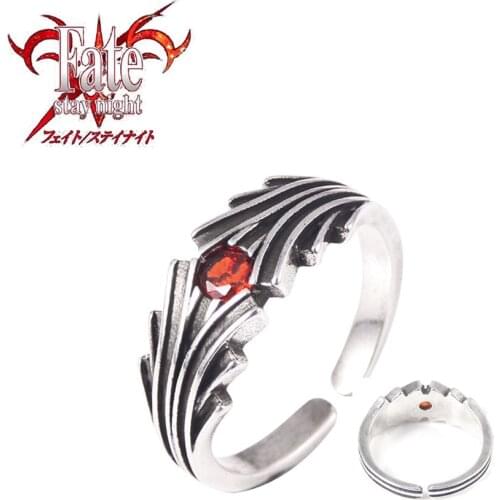 Fate Stay Night Heavens Feel Sakura Matou Anime FGO FSN Ring Adjustable Ring Manga Role Rin Shirou Emiya Action Figure Gift