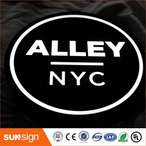 New lighted LED sign box stainless steel LED light box letters