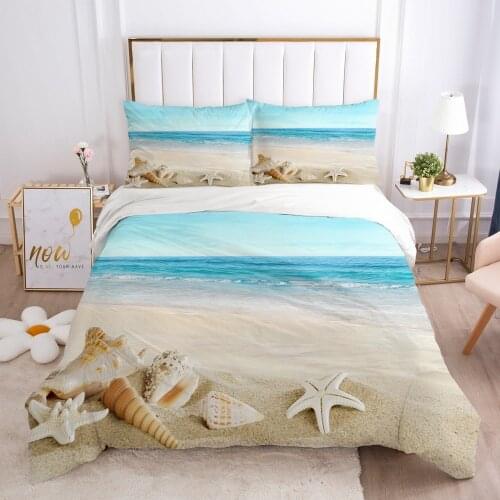 Modern Style Bed Linens 2,3pcs Bedding Sets Quilt/Comforter/Blanket Covers Pillowcase Duvet Cover Set Full Size 3D Landscape