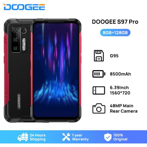 Pre-Sale DOOGEE S97 Pro Smartphone 40m Laser Rangefinder Smart Phone 48MP Quad Camera Helio G95 Octa Core Cellphone 8GB+128GB