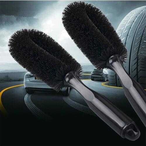 Auto Rim Scrubber Wheel Brush Cleaner Dust Remover Plastic Handle Motorcycle Truck Washing Vehicle Wash Tire Cleaning Tools