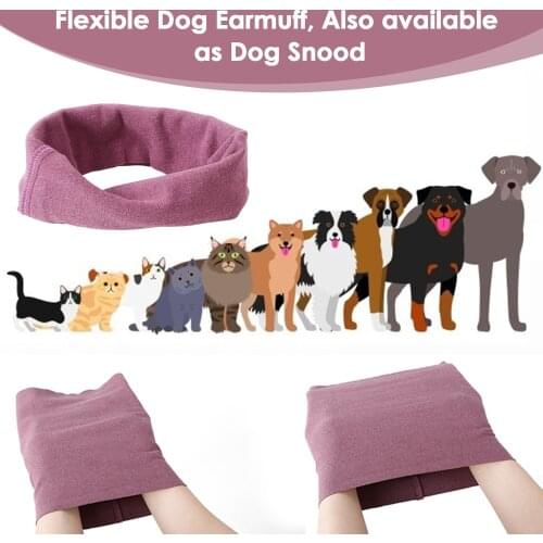 Dog Snoods Dog Ears Cover Hood Earmuffs For Anxiety Relief Grooming Bathing Ear Neck Snood