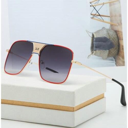 2021 Retro Unisex square Sunglasses Men Wom Fashion Sunglasses Luxury Brand Designer For Female Shades Ladies Sun Glasses Oculos