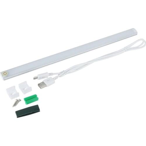 USB 21 LED Touch Sensor Light Bar Drawer Cabinet Wardrobe Closet Kitchen Bedroom Camping Nightlight LED Tube Night Lamp