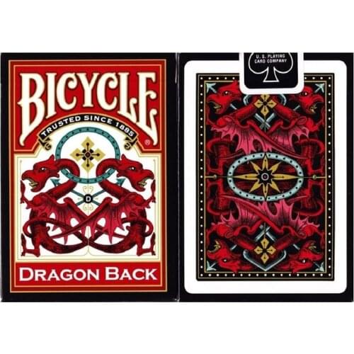 Bicycle 1 Deck Dragon Back Red Standard Poker Playing Cards Magic Cards Poker Magic Tricks