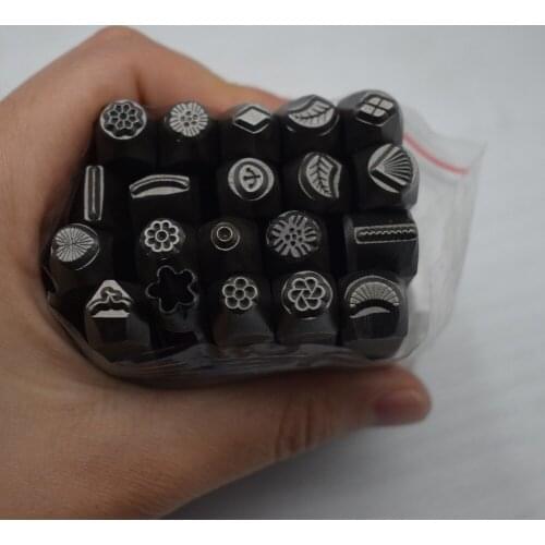 High Quality Steel Punches Flower Metal Punch Stamp Set Jewelry Making Tools
