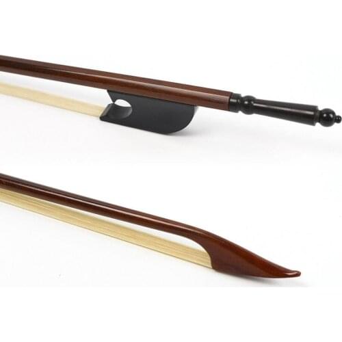 Yinfente 4/4 Violin Bow Baroque Style Brazil wood natural Bow Hair Tail
