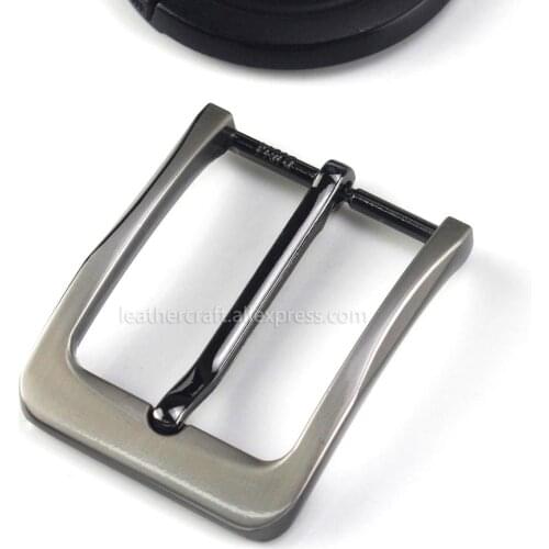 1pcs Metal 35mm Belt Buckle Middle Center Bar Single Pin Buckle Leather Belt Bridle Halter Harness Fit for 3.2cm-3.3cm belt