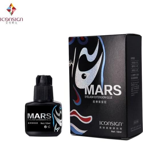 10ml ICONSIGN New item for MARS eyelash extension glue 1 bottle 2 to 3 seconds quick dry keep 40 to 50 days long lasting